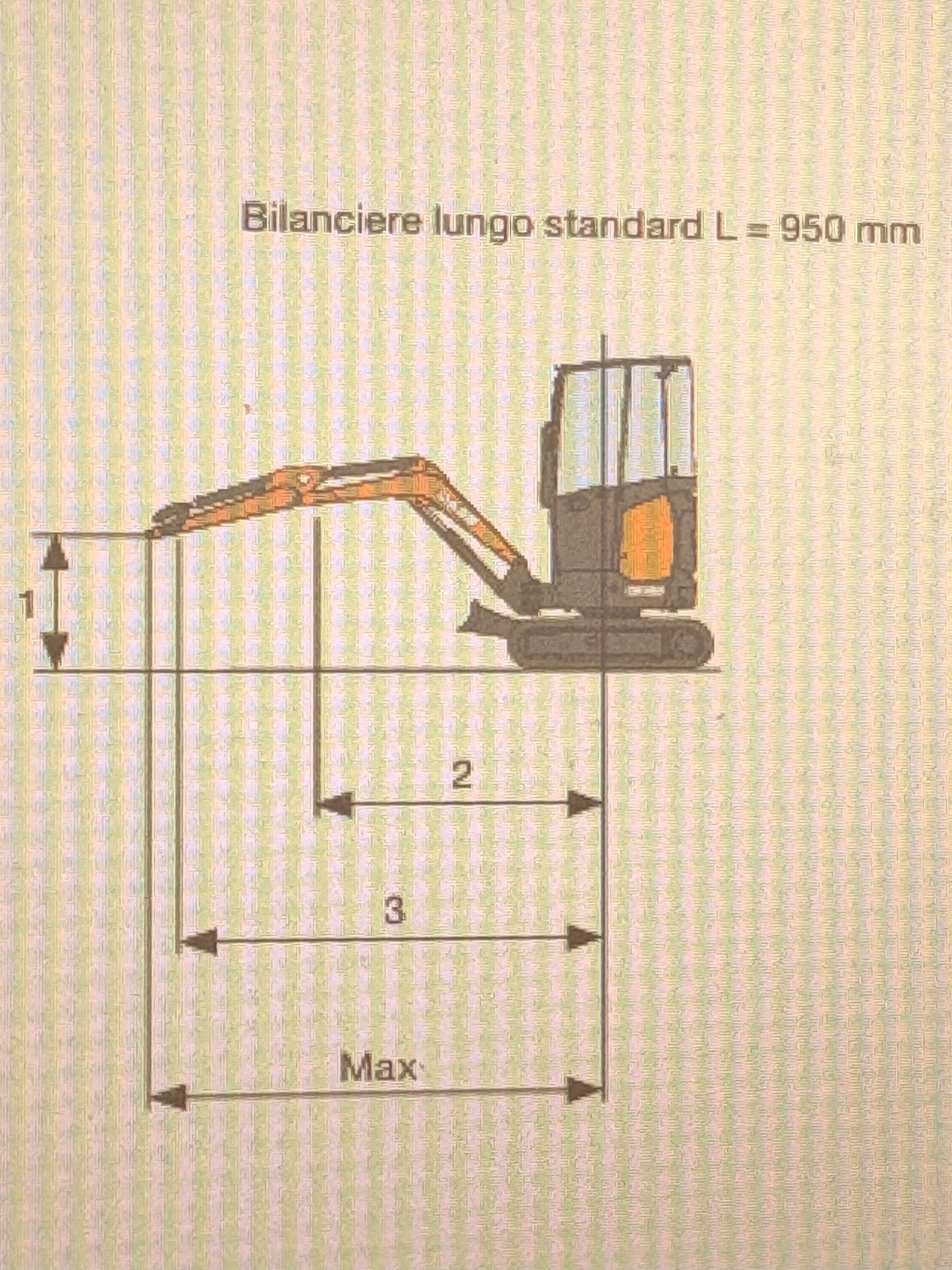 CASE CX17D (braccio monolitico), carro variabile