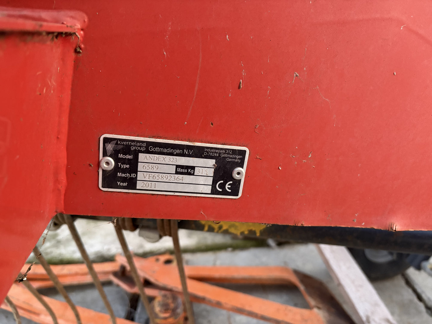 Ranghinatore giroandatore Vicon 323 cm