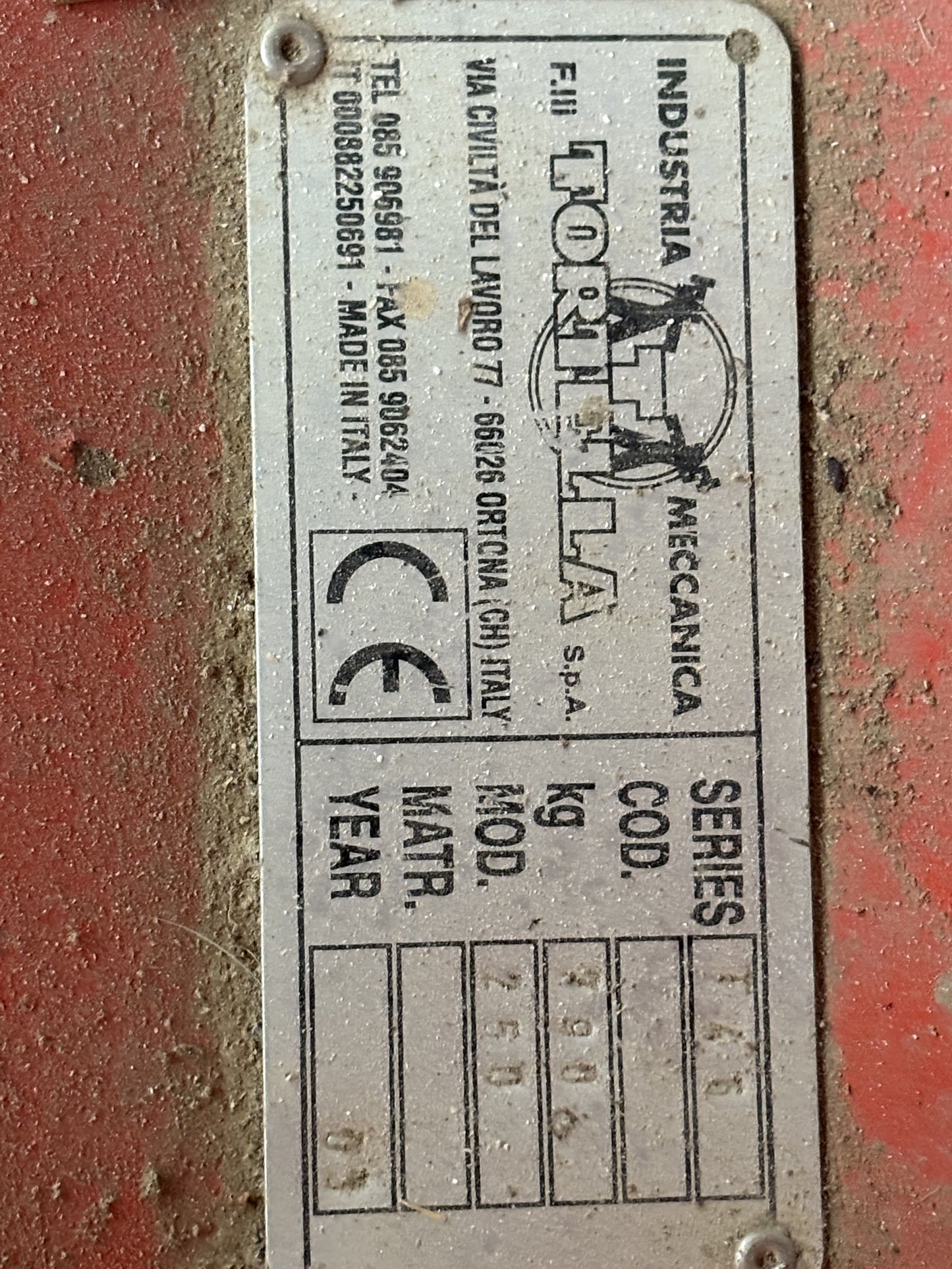 Fresa Tortella 250