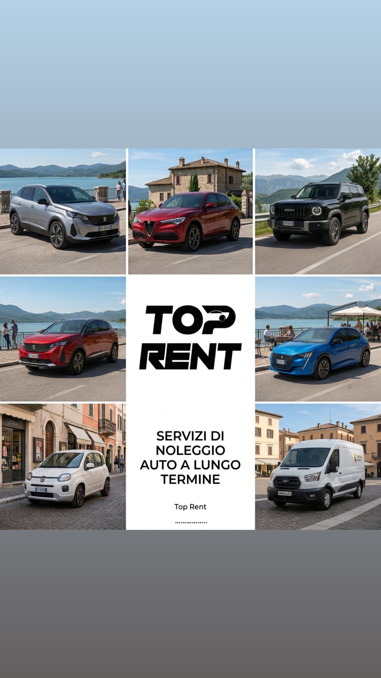 Top Rent - Servizio di NOLEGGIO a lungo termine di auto e furgoni
