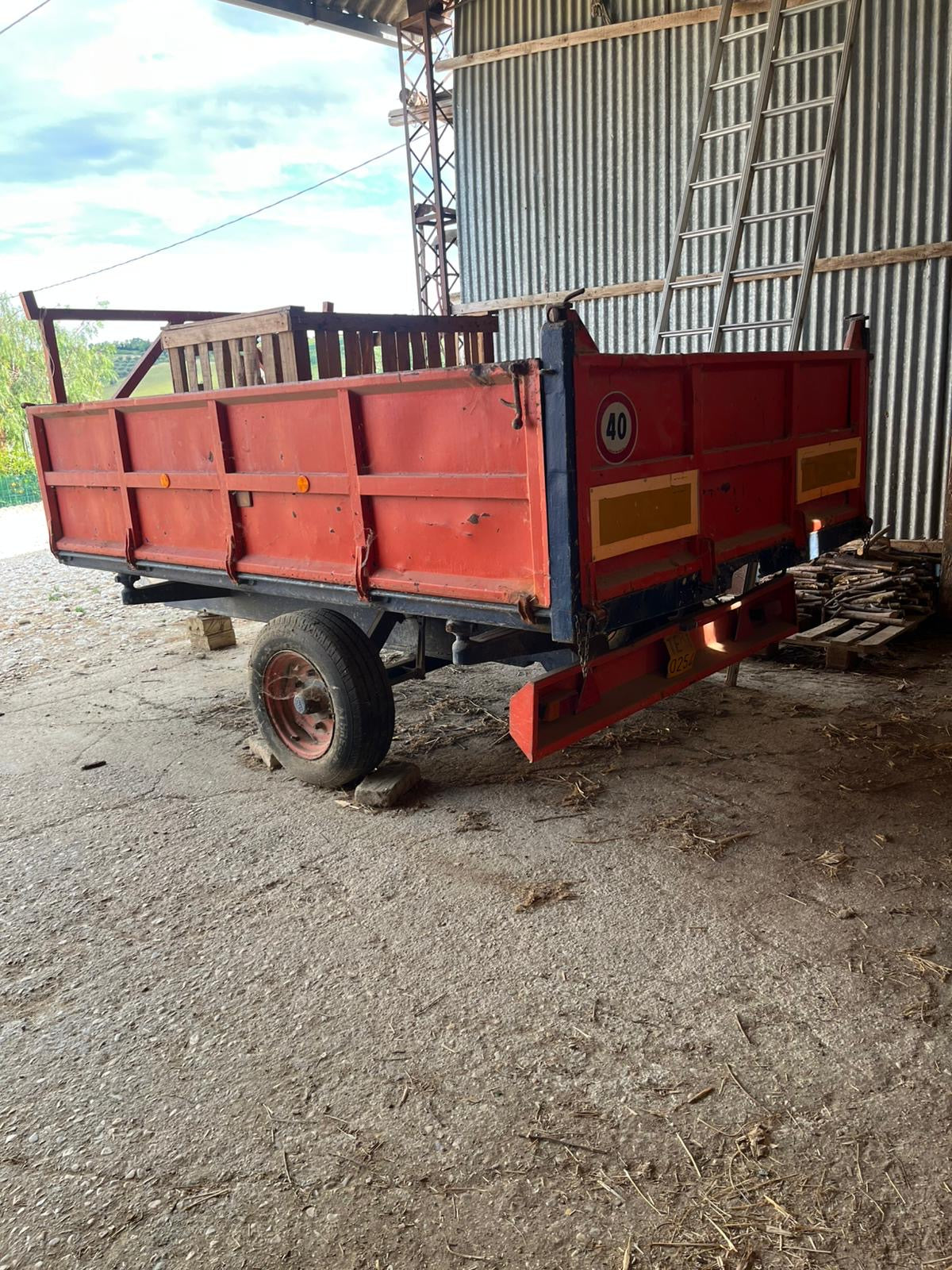 Rimorchio agricolo omologato 3 × 2