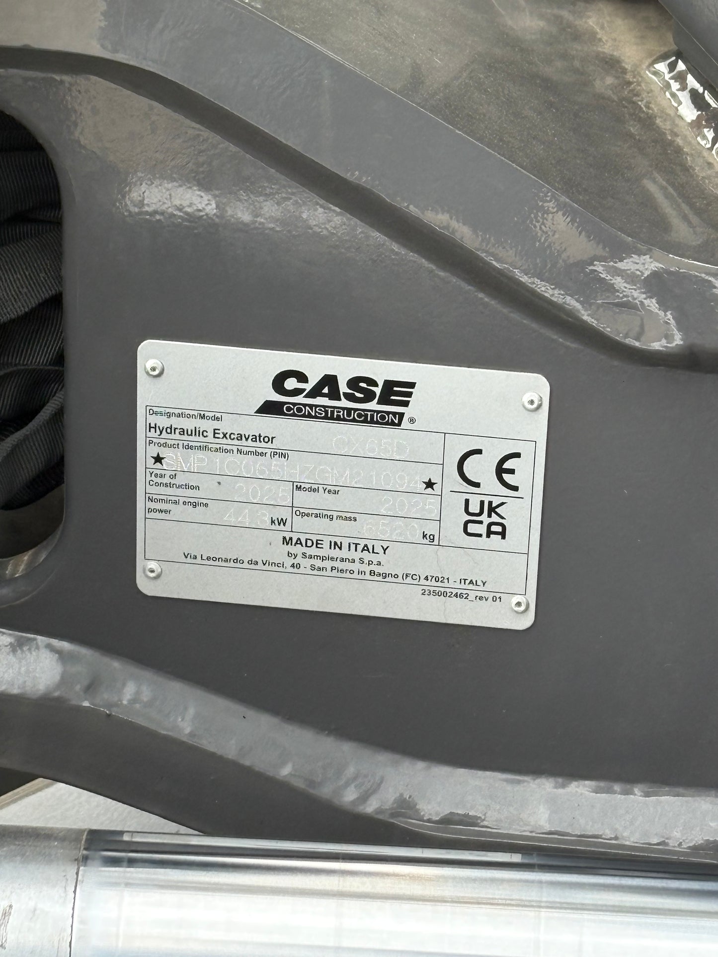 CASE CX65D intelligente (braccio triplice)