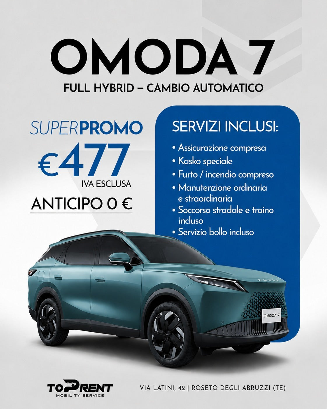 Omoda 7 - full Hybrid - cambio automatico