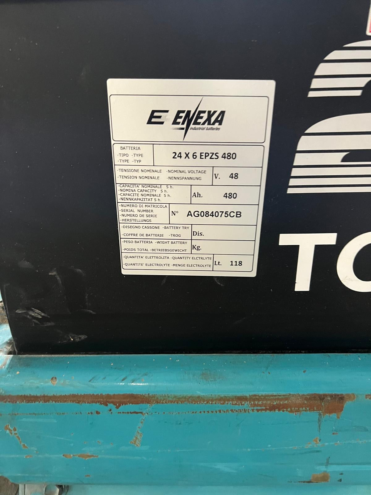 Carrello elevatore, Muletto Elettrico Toyota 20 qli