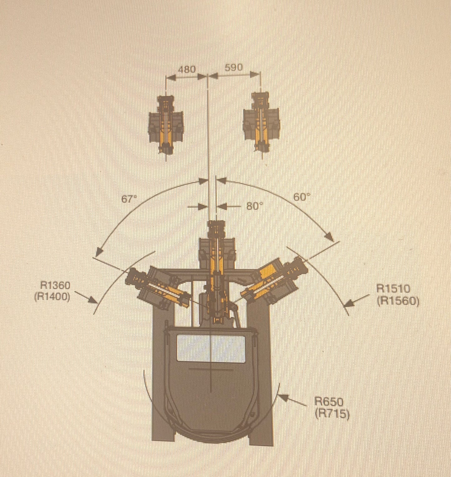 CASE CX17D (braccio monolitico), carro variabile