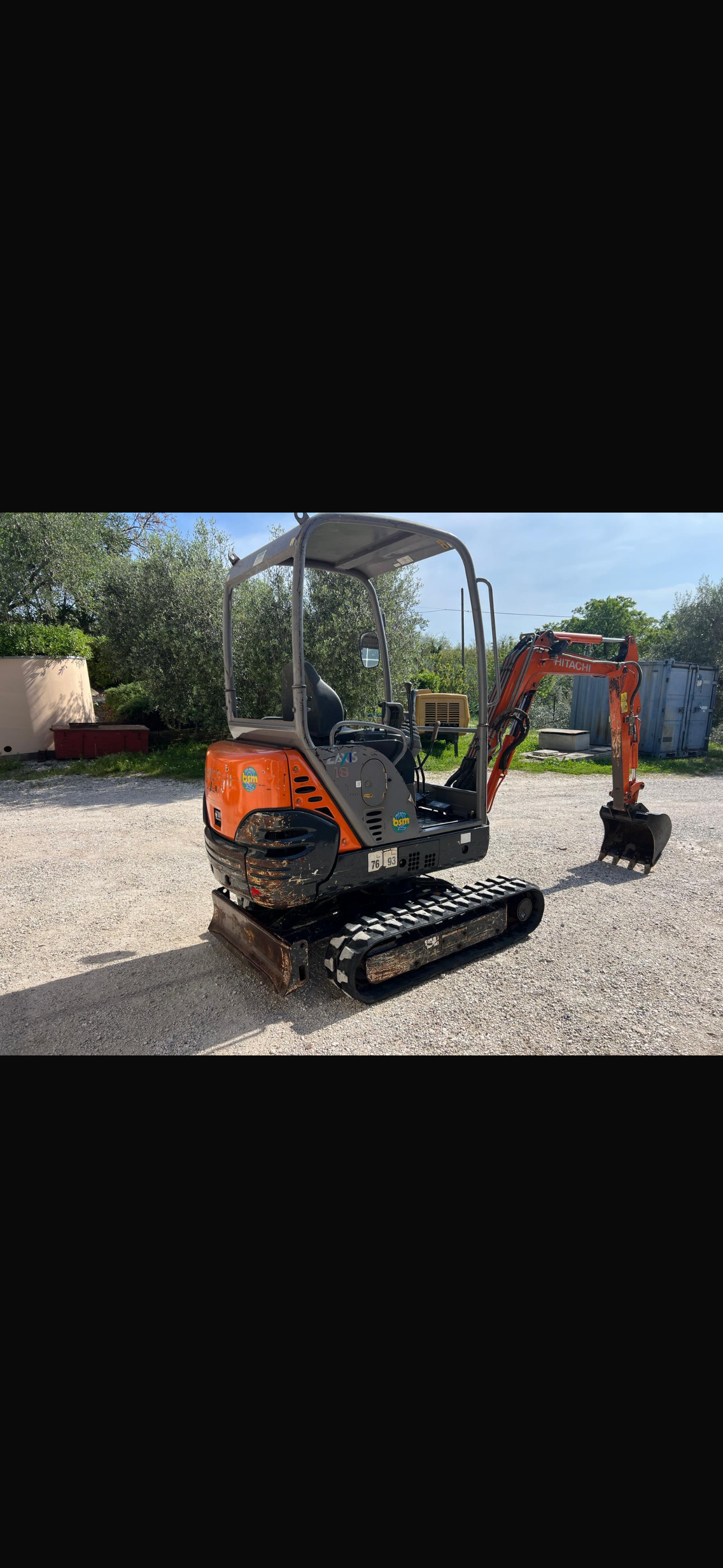 Miniescavatore Hitachi 18 qli